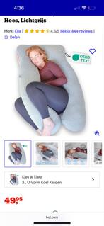 Zwangerschapskussen XXL - Grijs - U-vorm, Ophalen, Zo goed als nieuw, Grijs, Overige vormen