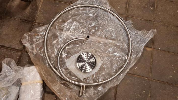 Design douche buitendouche, Doe-het-zelf en Verbouw, Sanitair, Nieuw, Douche, Rvs, Ophalen