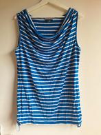 Gestreepte top blauw mt xl 42 44, Blauw, Maat 42/44 (L), Ophalen of Verzenden, Zonder mouw