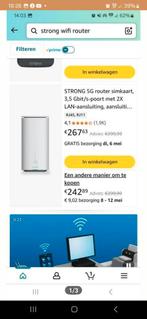 Strong 5g router simkaart, Computers en Software, Routers en Modems, Ophalen of Verzenden, Zo goed als nieuw, Router