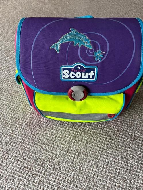 SCHOOLTAS  "Scout Der Echte Schooltas", Sieraden, Tassen en Uiterlijk, Tassen | Schooltassen, Zo goed als nieuw, Rugtas, 30 tot 40 cm