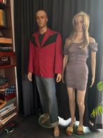 Twee paspoppen - man en vrouw, Ophalen, Gebruikt, Mens