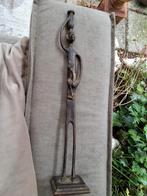 Bronzen Afrikaans Beeld - Vrouw met Kind 37cm, Ophalen of Verzenden