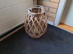 Mooie grote rieten windlicht, Huis en Inrichting, Ophalen, Zo goed als nieuw