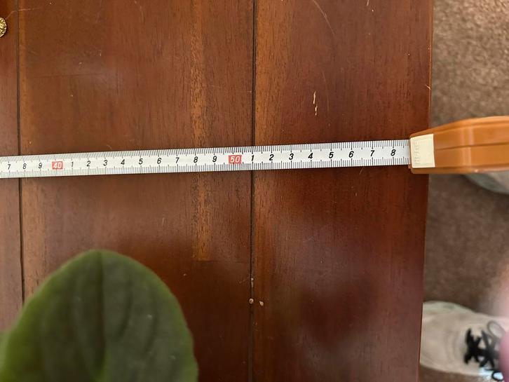 Houten bijzettafel, Huis en Inrichting, Tafels | Bijzettafels, Gebruikt, Vierkant, 45 tot 60 cm, Minder dan 55 cm, Hout, Ophalen