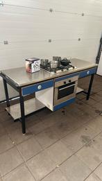 Buiten keuken gas fornuis elektrische oven rvs blad, Tuin en Terras, Buitenkeukens, Ophalen, Maatwerk, Gebruikt, ...
