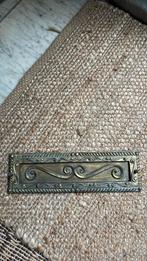 Koperen zware brievenbus klep retro brocante authentiek, Ophalen of Verzenden