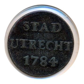 Utrecht Duit 1784 beschikbaar voor biedingen
