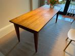 Mooie teak houten eettafel, 50 tot 100 cm, Rechthoekig, Zo goed als nieuw, Ophalen