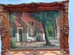 Oud schilderij met lijst, Ophalen of Verzenden