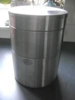 ikea chroom stapelbare  voorraad potten, Ophalen of Verzenden, Gebruikt