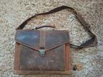 Leren schooltas, Sieraden, Tassen en Uiterlijk, Tassen | Schooltassen, Bruin, Verzenden, 30 tot 40 cm, Gebruikt