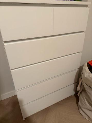 IKEA Malm Ladekast Wit - 6 Lades - afbeelding 3
