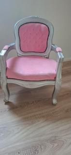 kinder roze barok fauteuil, Kinderen en Baby's, Kinderkamer | Tafels en Stoelen, Ophalen, Gebruikt, Stoel(en)