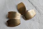 Antieke Art Déco Manchetknopen  -- goud/zilver, Sieraden, Tassen en Uiterlijk, Manchetknopen, Verzenden, Zo goed als nieuw, Zilver