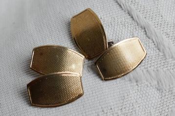 Antieke Art Déco Manchetknopen  -- goud/zilver beschikbaar voor biedingen