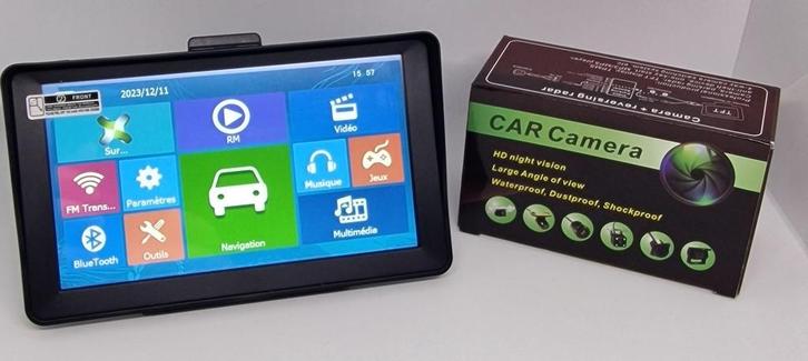 7 inch Caravan, Auto GPS met Bedrade Achteruitrijcamera Set., Caravans en Kamperen, Caravan accessoires, Nieuw, Ophalen of Verzenden