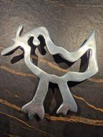 Vintage Aluminium Onderzetter - Kip Design, Ophalen of Verzenden