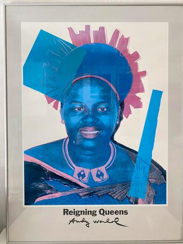 Andy Warhol art-print Queen Ntombi Twala beschikbaar voor biedingen