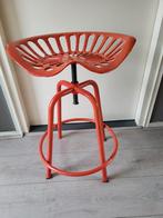 Metalen tractor kruk, Ophalen, Gebruikt