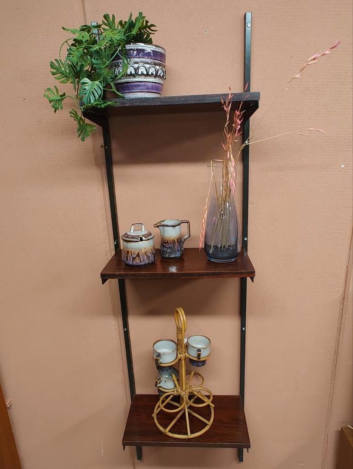 Vintage Wandsysteem Palissander, Huis en Inrichting, Woonaccessoires | Etagères, Gebruikt, Ophalen of Verzenden