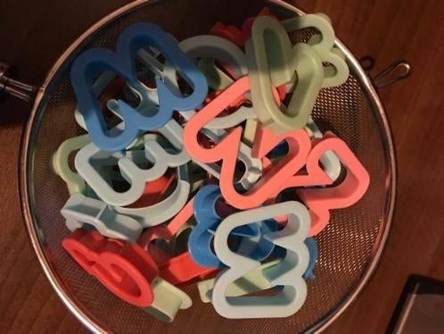 bakvormpjes letters en paar cijfers voor koekjes, Ophalen, Zo goed als nieuw
