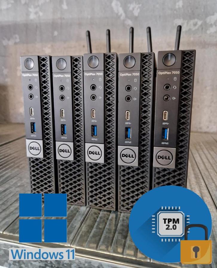SALE!! DELL 7050 Mini | Wi-Fi | i5 | 8GB | 256GB SSD | W11 !, Computers en Software, Desktop Pc's, Refurbished, 3 tot 4 Ghz, SSD