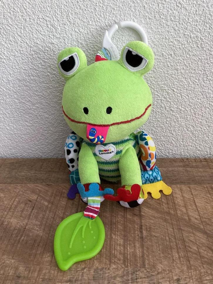 Lamaze hangspeeltje activity Jibber Jabber Jake kikker PRIMA, Kinderen en Baby's, Speelgoed | Babyspeelgoed, Zo goed als nieuw