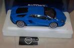 SALE !! 1:18 LAMBORGHINI AVENTADOR S blue 79134 Autoart WRH, Hobby en Vrije tijd, Modelauto's | 1:18, Verzenden, Zo goed als nieuw