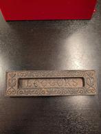 Vintage Brievenbus klep Letters brons., Ophalen of Verzenden