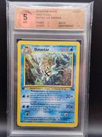 Omastar fossil 1st edition duchts #40 woetoe grading 5, Hobby en Vrije tijd, Verzamelkaartspellen | Pokémon, Zo goed als nieuw