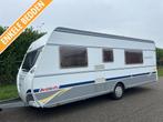 DETHLEFFS 540 V ENKELE BEDDEN VASTE LUIFEL 12995,, Caravans en Kamperen, Rondzit, Schokbreker, Bedrijf, Dethleffs