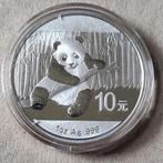 1 oz silver Chinese Panda munt uit 2014 China, Ophalen of Verzenden, Zilver