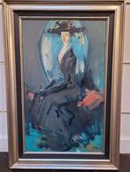 Martin BOLLÉ, dame in blauw, Antiek en Kunst, Ophalen of Verzenden