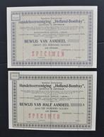Handelsvereeniging Holland Bombay - Amsterdam 1921/1927, Verzenden, 1920 tot 1950, Aandeel