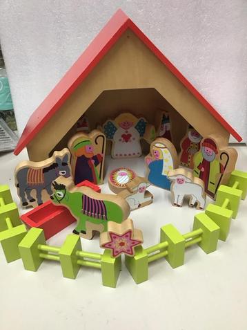 Houten Kerststal Kinderen beschikbaar voor biedingen