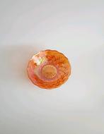 Vintage servies gekleurd oud glas carnaval, Ophalen of Verzenden