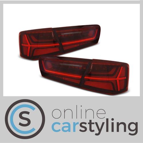 LED Achterlichten Audi A6 C7 Sedan Rood Smoke Lightbar Desig, Auto-onderdelen, Verlichting, Audi, Nieuw, Ophalen of Verzenden
