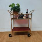 Vintage Barcart trolley drankkar serveerwagen Kaymet, Info@flashbackfurniture.nl, Flashback Furniture, Ophalen of Verzenden, Zo goed als nieuw