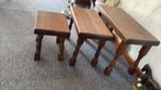 EIKEN MINISET. MASSIEF EIKEN, Huis en Inrichting, Tafels | Bijzettafels, Ophalen, Gebruikt, Rechthoekig, Hout
