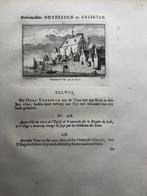 258 / Vreeswijk aan de Vaart met Kerk Kopergravure 1733, Antiek en Kunst, Ophalen of Verzenden