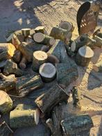 Openhaardhout gezaagd, niet gedroogd of gekloofd. Zie foto's, Tuin en Terras, Haardhout, 3 tot 6 m³, Blokken, Essenhout, Ophalen