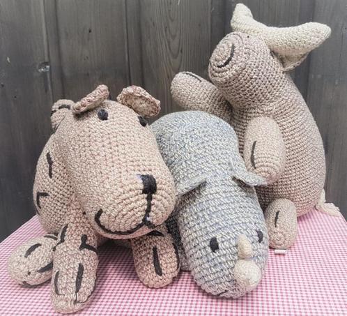 Hema knuffel return to sender nijlpaard en buffel Schuurman, Kinderen en Baby's, Speelgoed | Knuffels en Pluche, Zo goed als nieuw