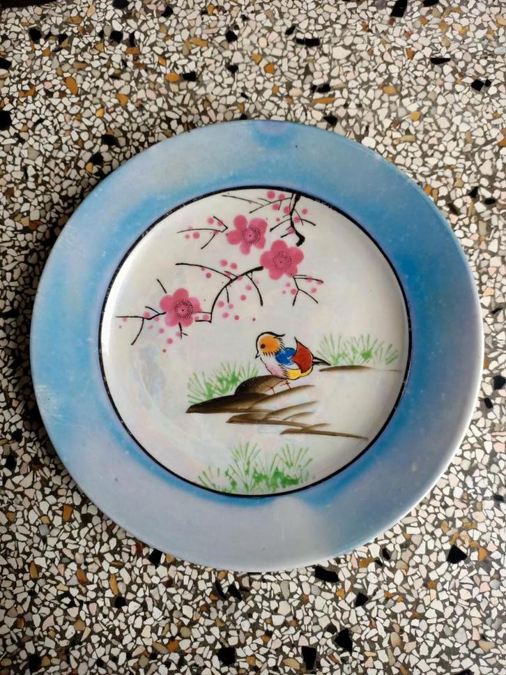 Antiek bord. Satsuma eierschaal porselein., Antiek en Kunst, Antiek | Keramiek en Aardewerk, Ophalen of Verzenden