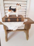 Oud brocant opstapje vensterbankje krukje, Antiek en Kunst, Ophalen of Verzenden