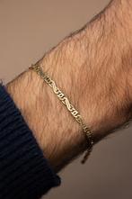 9 karaat gouden armband / 19 cm, Sieraden, Tassen en Uiterlijk, Armbanden, Ophalen of Verzenden, Zo goed als nieuw, Goud, Goud