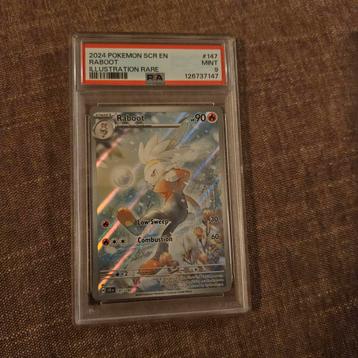 PSA 9 Raboot Illustration Rare - Scarlet & Violet beschikbaar voor biedingen