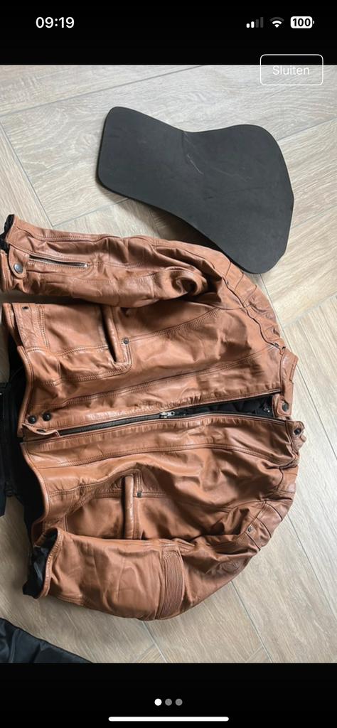 Mooie leren jas maat 44 valt kleiner, Ophalen of Verzenden, Tweedehands, Jas | leer