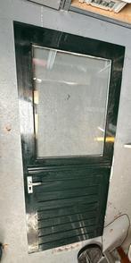 Deelbare achterdeur (boerendeur / staldeur / schuurdeur), Doe-het-zelf en Verbouw, 80 tot 100 cm, Gebruikt, Glas, Buitendeur