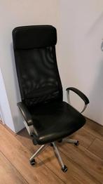 IKEA Markus bureaustoel + Ikea vloer bescherming, Huis en Inrichting, Bureaustoelen, Ophalen, Gebruikt, Zwart